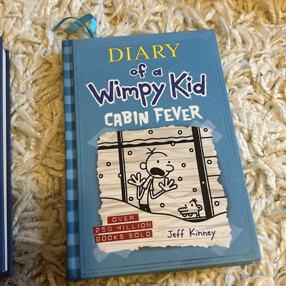 Diary of a Whimpy Kid set of 3 Pristine Books. READ ONCE!! Super clean. - Picture 4 of 10